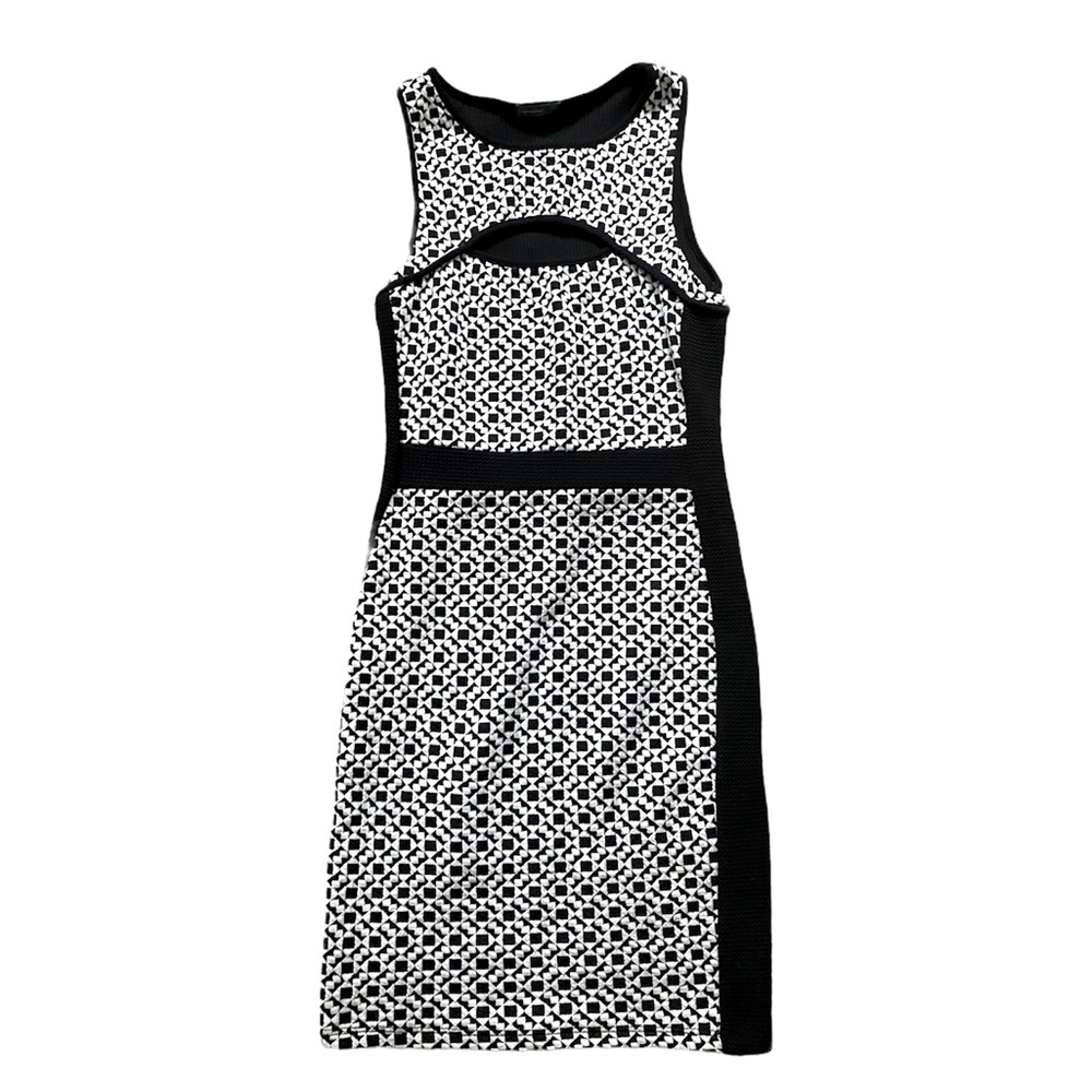 Cute Black and White Patterned Dress